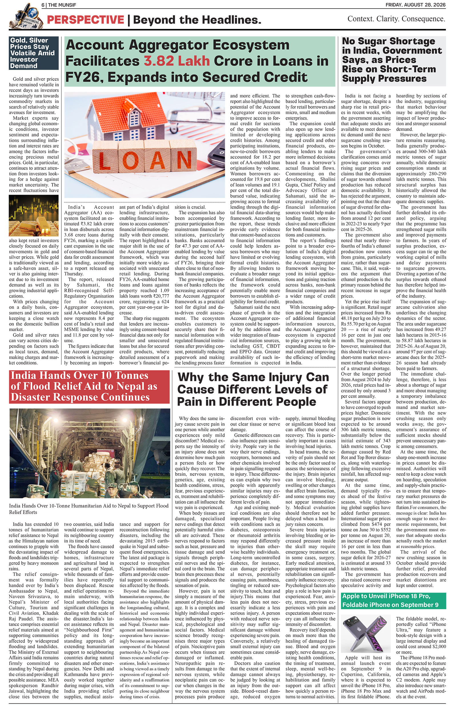 The Munsif English ePaper Page 6 - 26 August 2026
