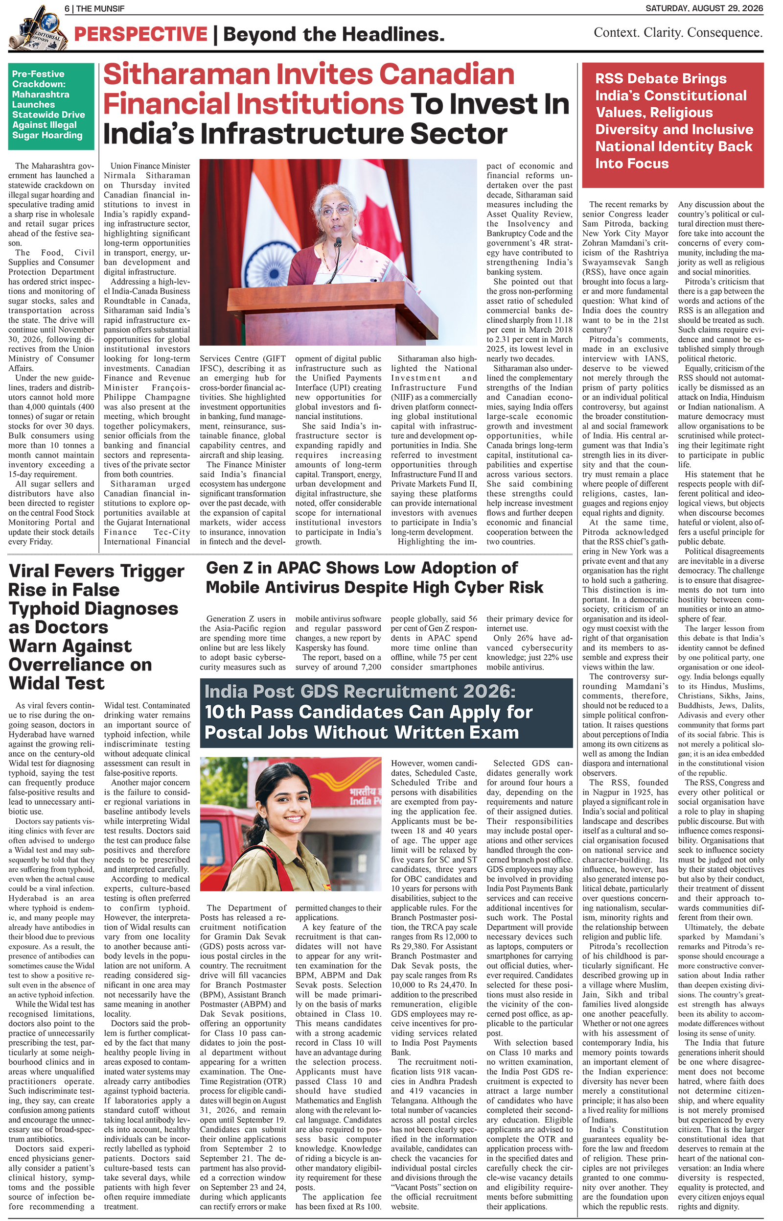 The Munsif English ePaper Page 6 - 26 August 2026