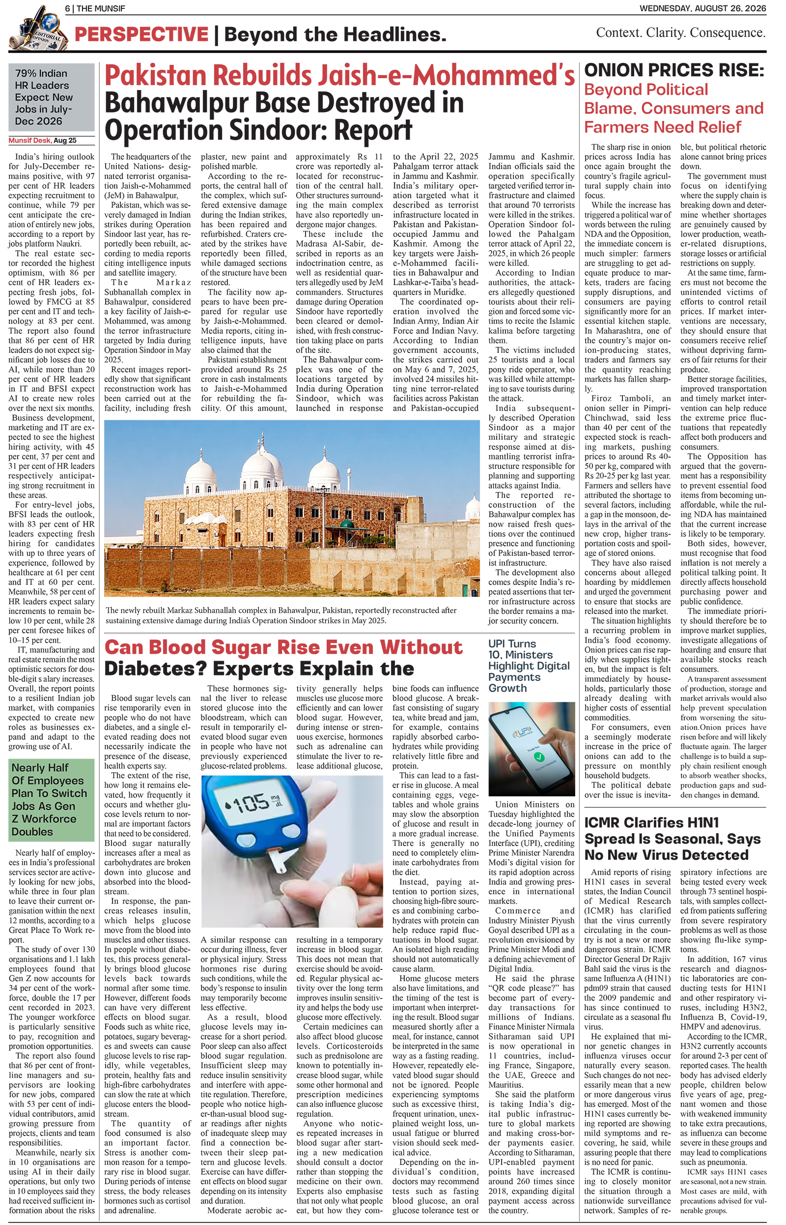 The Munsif English ePaper Page 6 - 26 August 2026