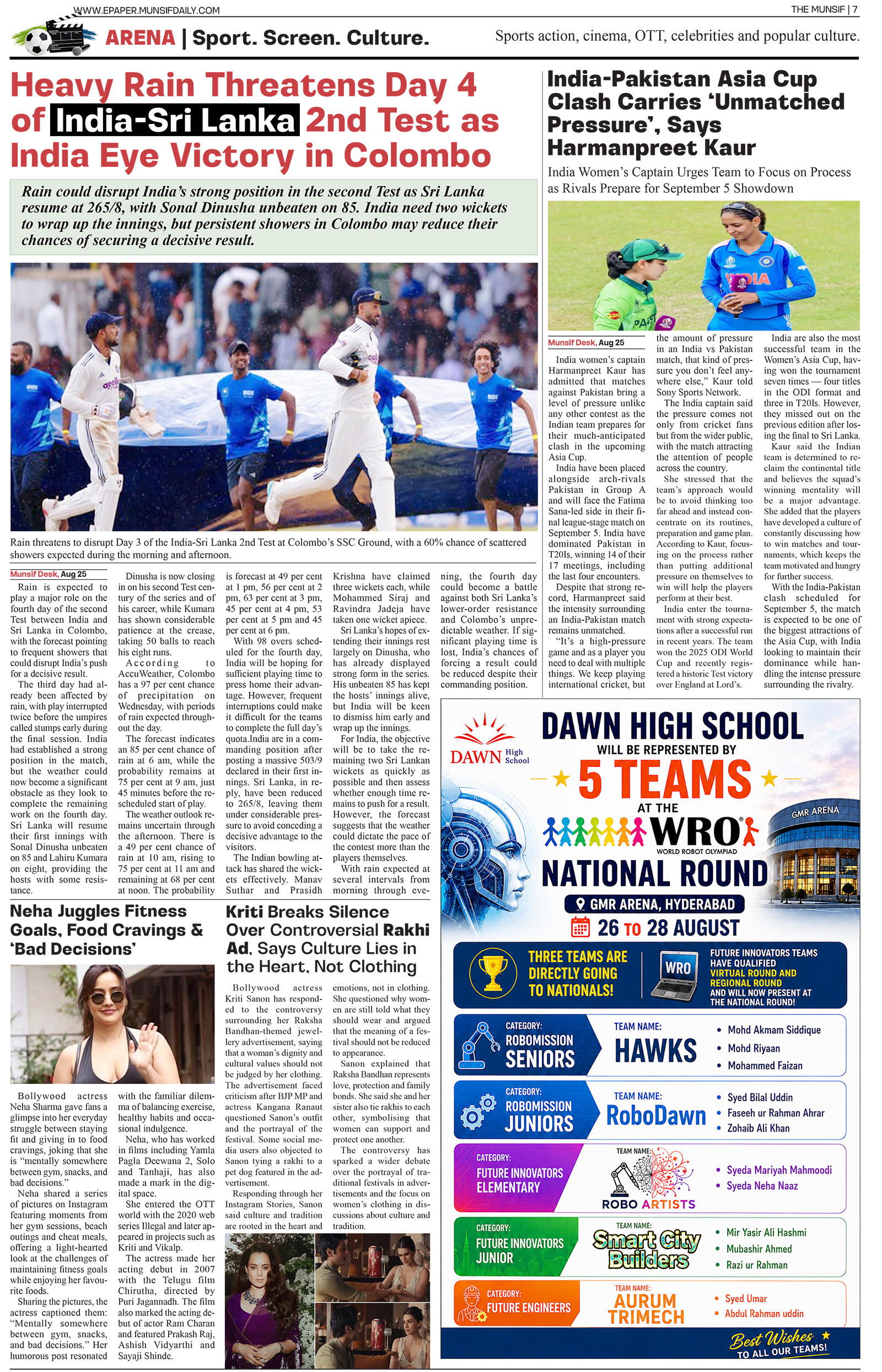 The Munsif English ePaper Page 7 - 26 August 2026