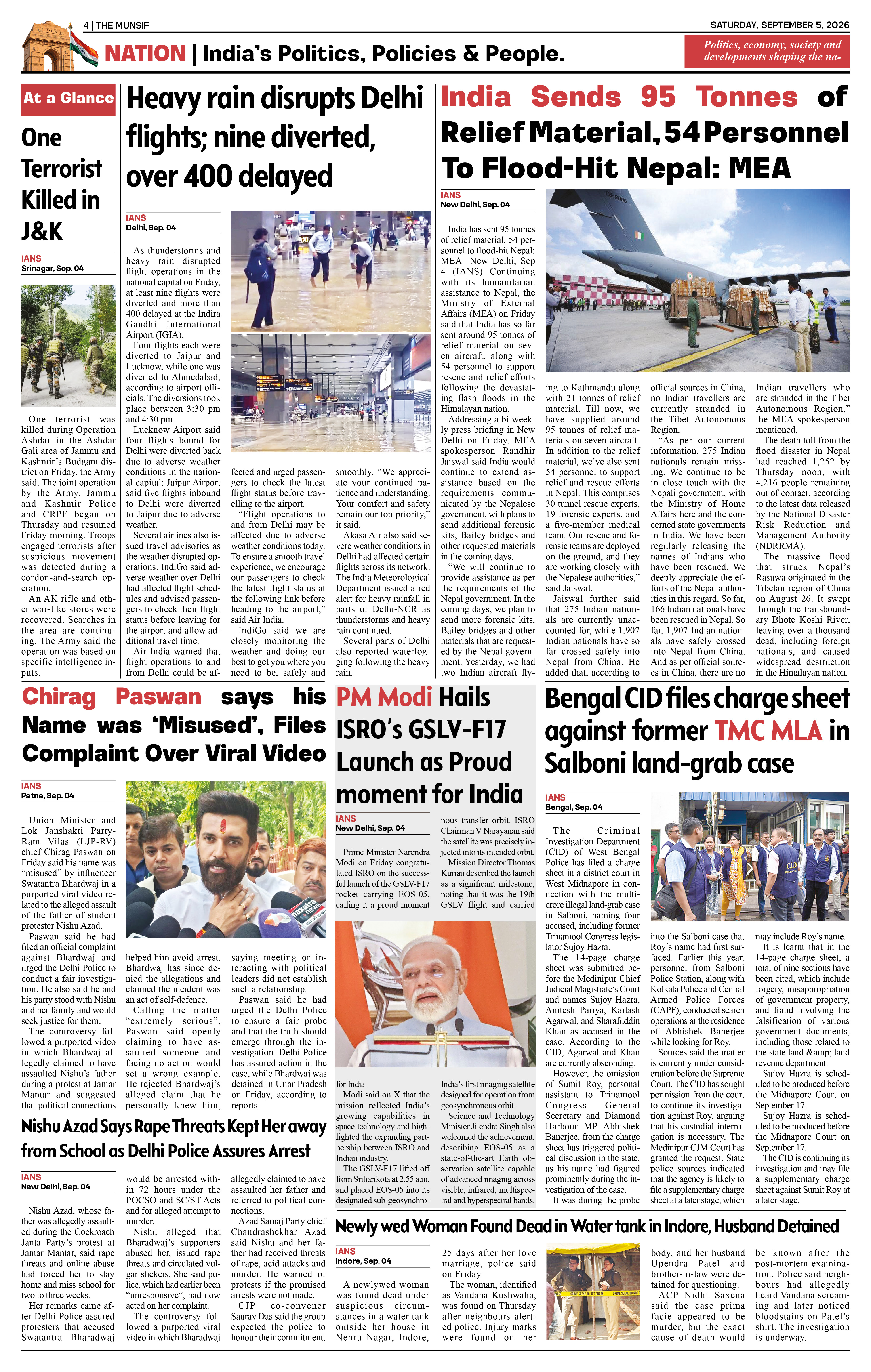 The Munsif English ePaper Page 4 - 26 August 2026