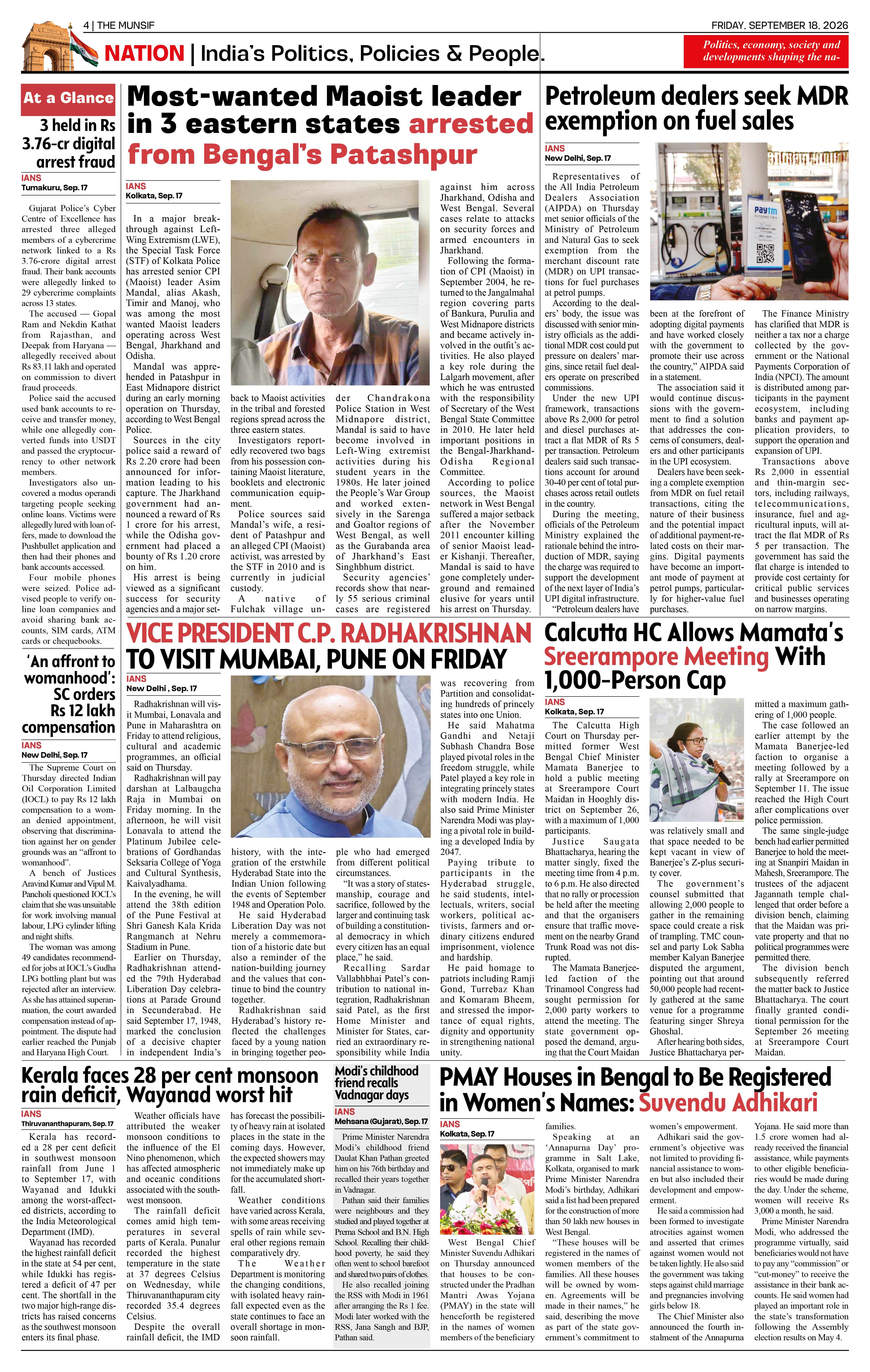 The Munsif English ePaper Page 4 - 26 August 2026