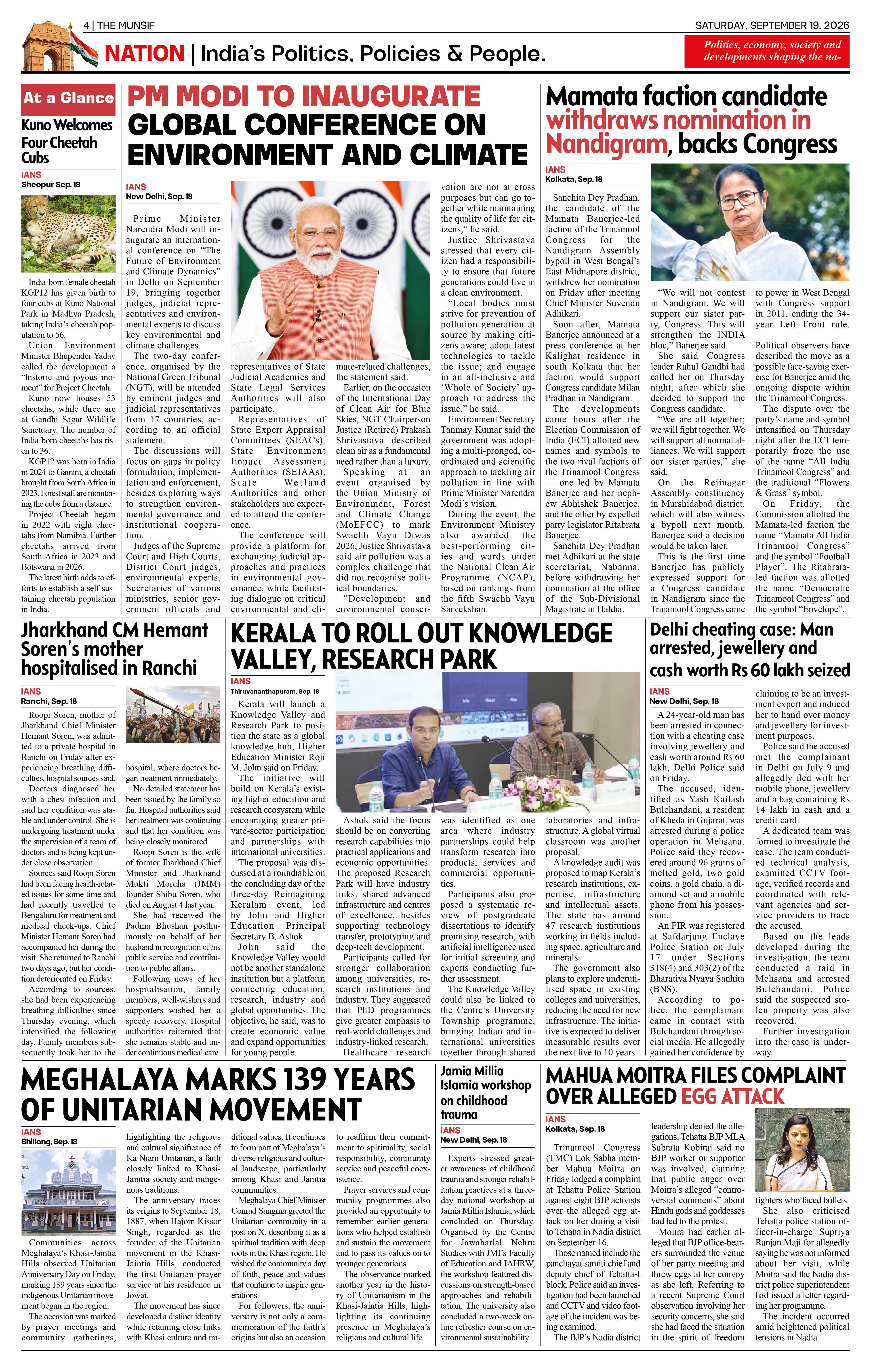 The Munsif English ePaper Page 4 - 26 August 2026