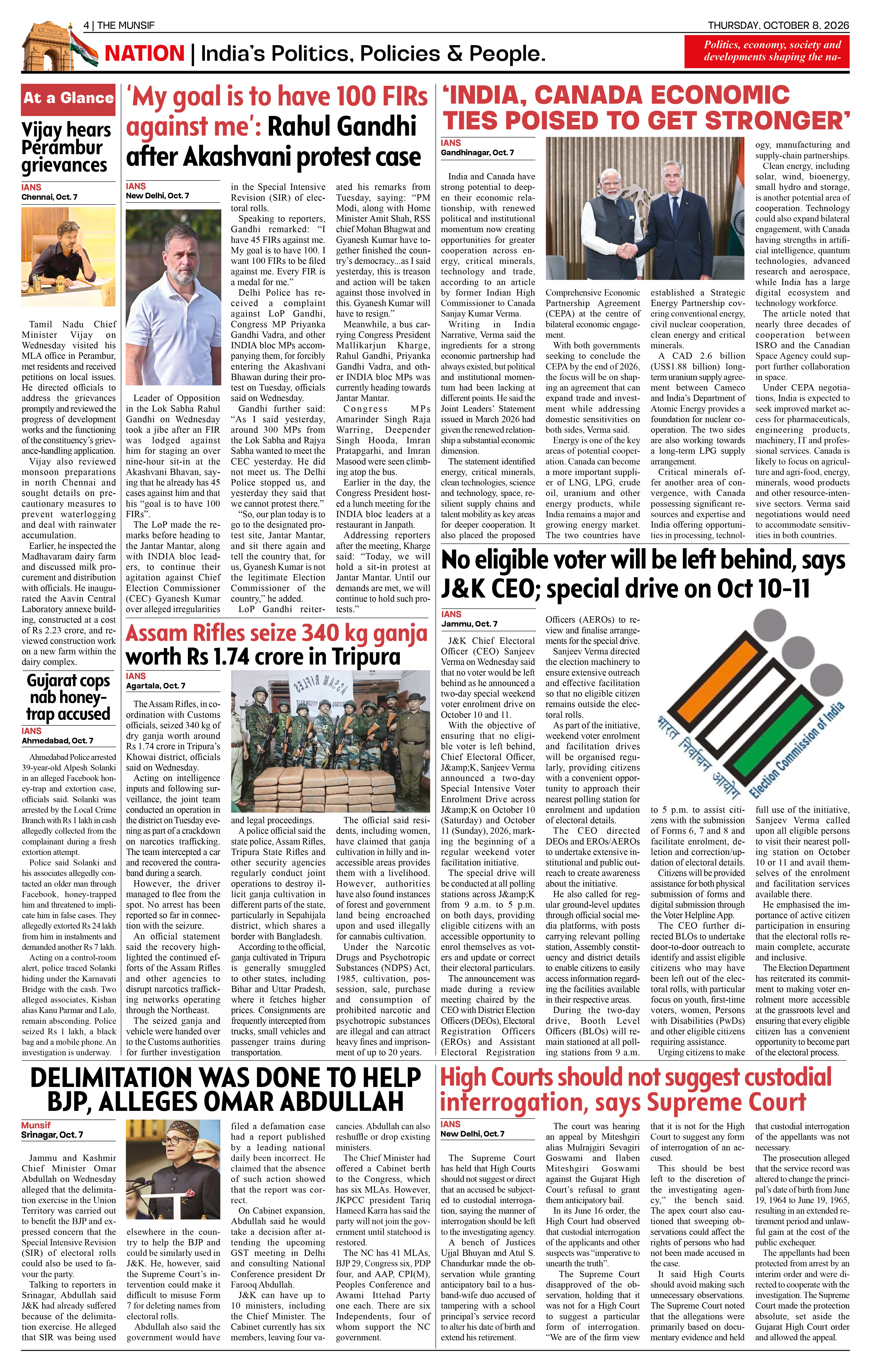 The Munsif English ePaper Page 4 - 26 August 2026